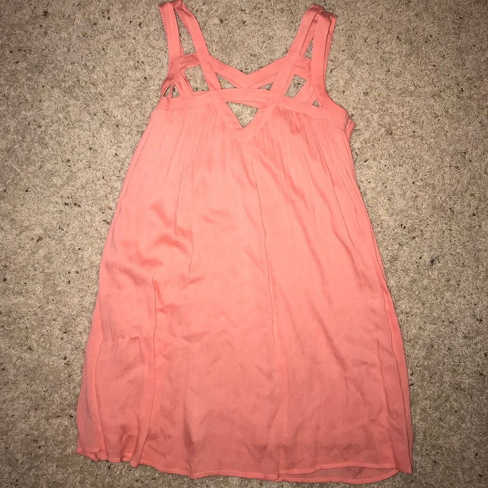 Size small coral dress.